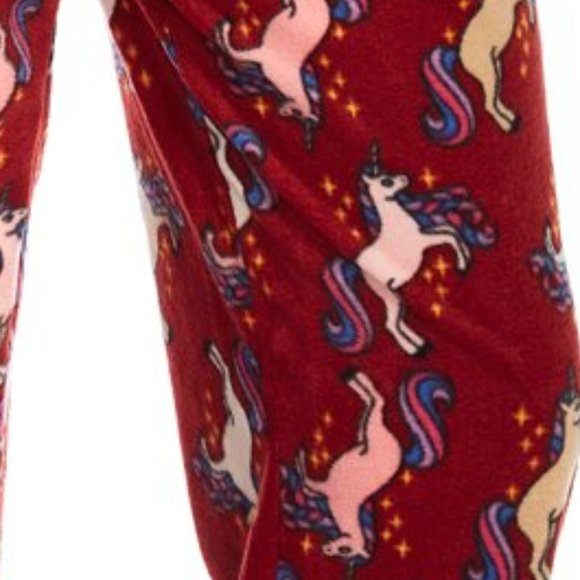 NWT Unicorn Fleece Pajama Bottoms - Medium - Picture 2 of 4